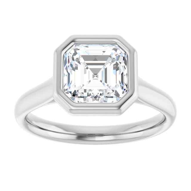 Bezel-Set Solitaire Engagement Ring