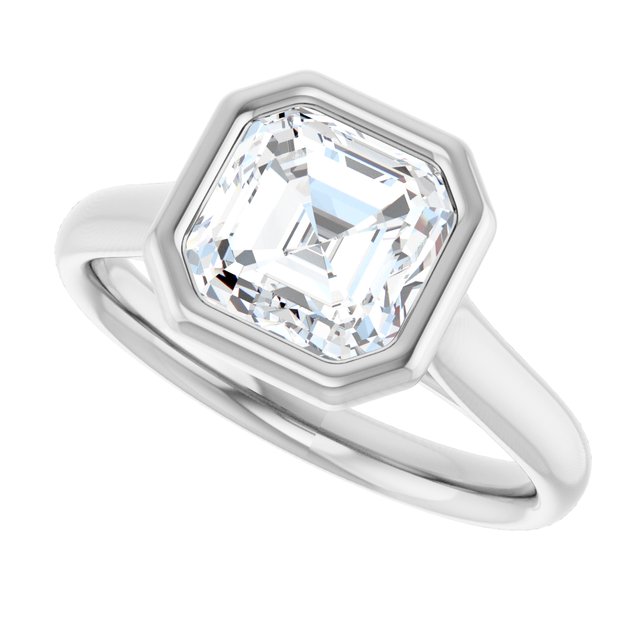 Bezel-Set Solitaire Engagement Ring