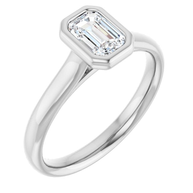 Bezel-Set Solitaire Engagement Ring