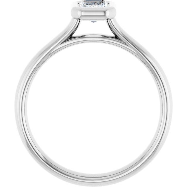 Bezel-Set Solitaire Engagement Ring