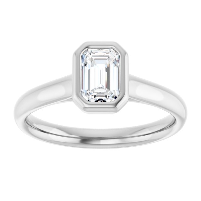 Bezel-Set Solitaire Engagement Ring