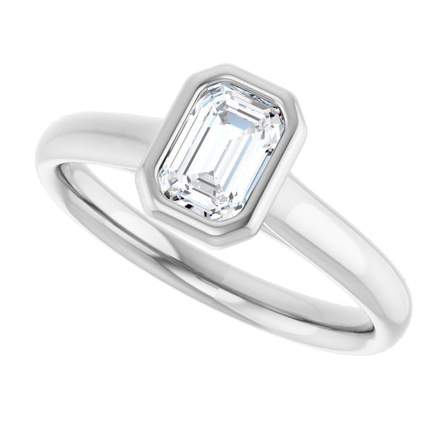 Bezel-Set Solitaire Engagement Ring