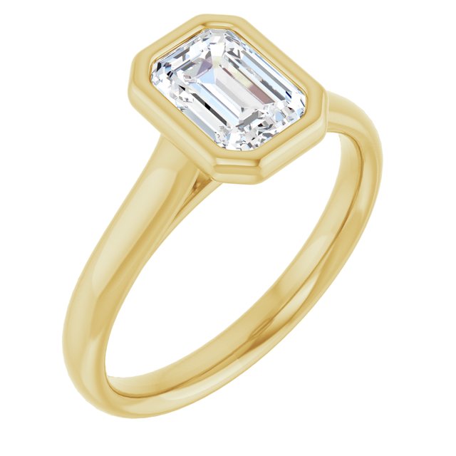 Bezel-Set Solitaire Engagement Ring