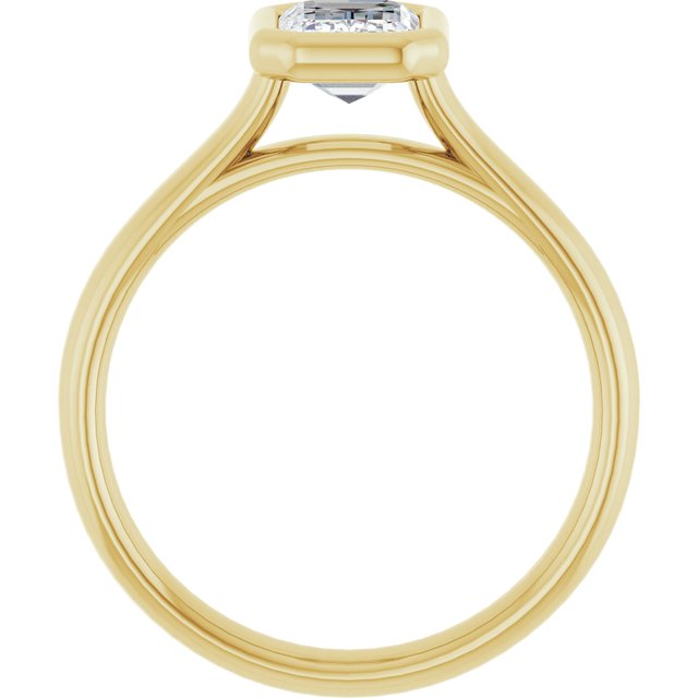 Bezel-Set Solitaire Engagement Ring