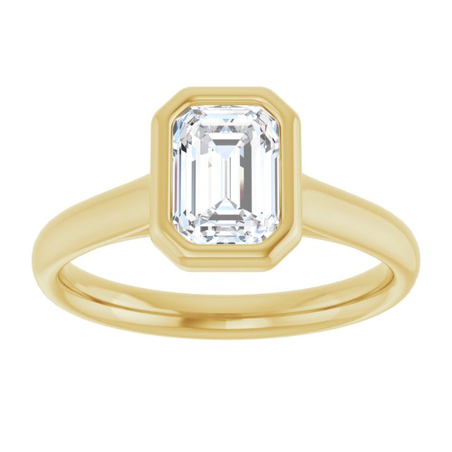Bezel-Set Solitaire Engagement Ring