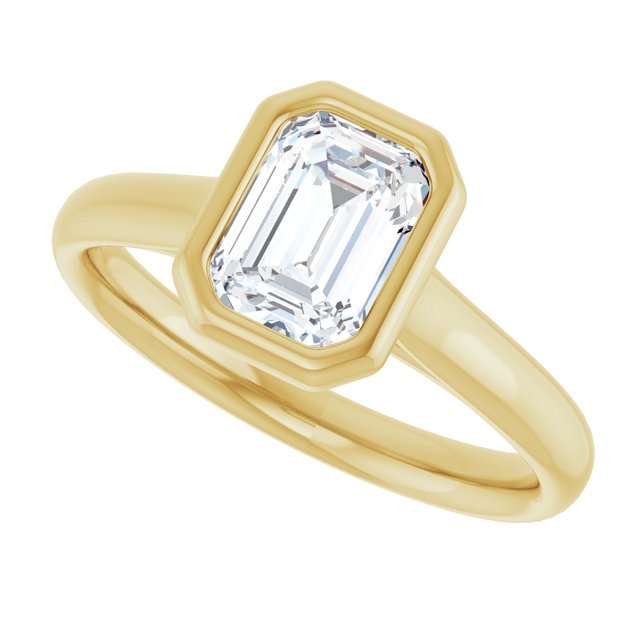 Bezel-Set Solitaire Engagement Ring