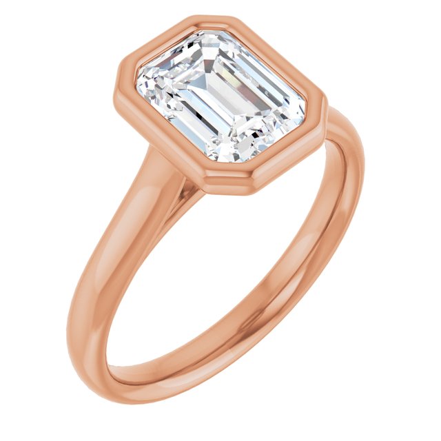 Bezel-Set Solitaire Engagement Ring