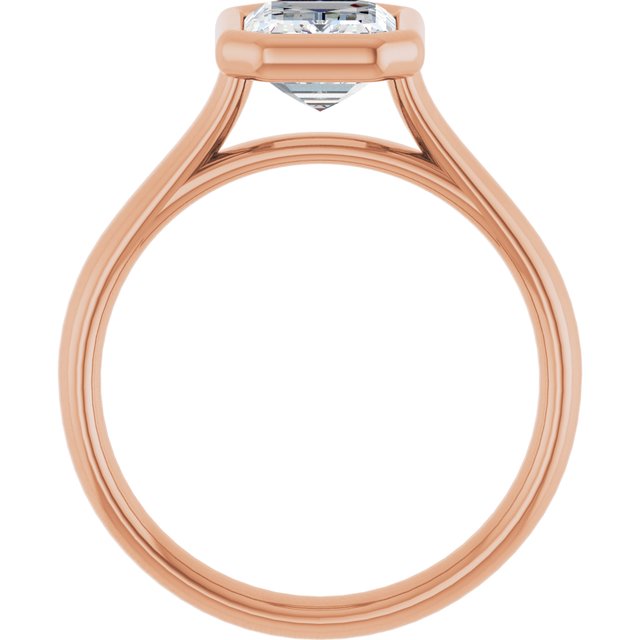 Bezel-Set Solitaire Engagement Ring