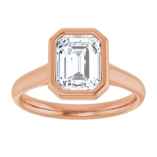 Bezel-Set Solitaire Engagement Ring