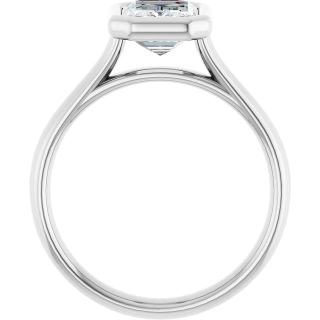 Bezel-Set Solitaire Engagement Ring