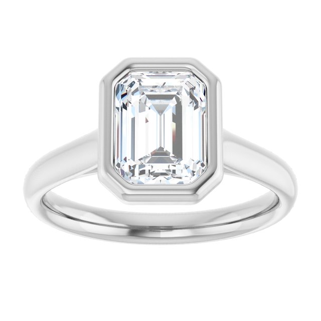 Bezel-Set Solitaire Engagement Ring