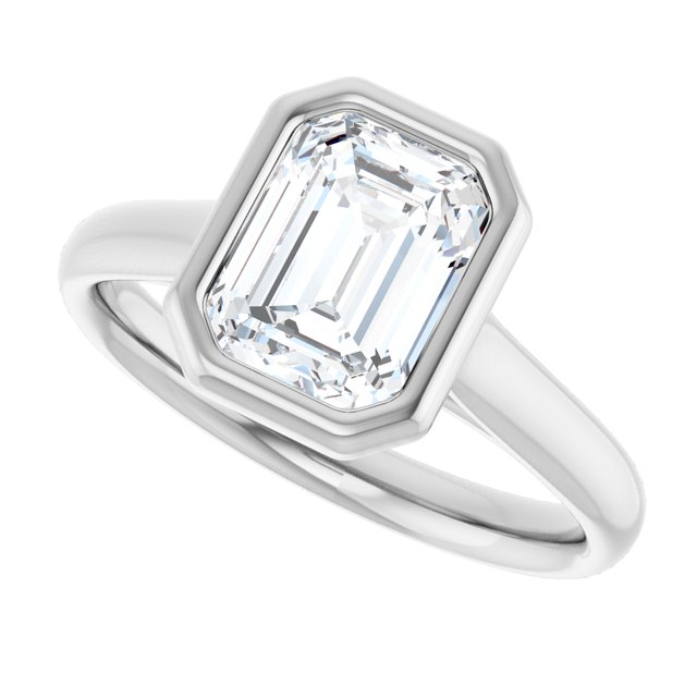 Bezel-Set Solitaire Engagement Ring