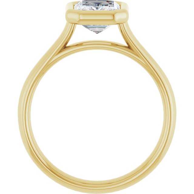 Bezel-Set Solitaire Engagement Ring