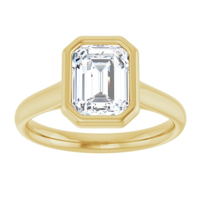 Bezel-Set Solitaire Engagement Ring