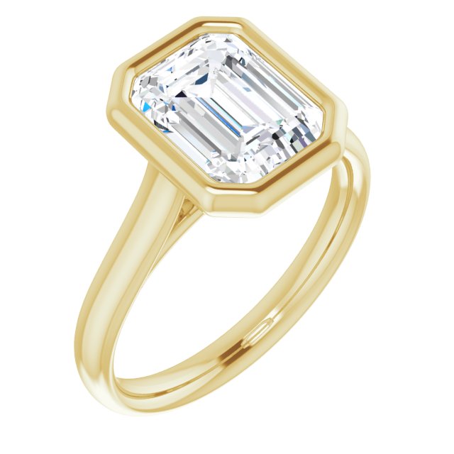 Bezel-Set Solitaire Engagement Ring