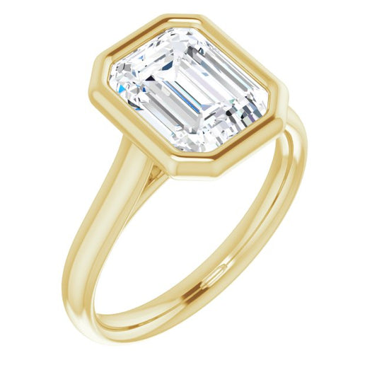 Bezel-Set Solitaire Engagement Ring