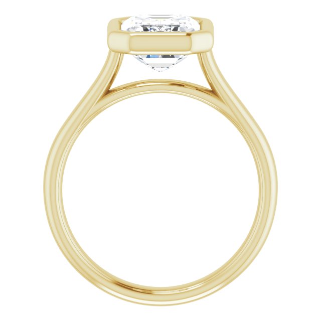 Bezel-Set Solitaire Engagement Ring