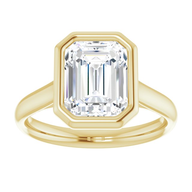 Bezel-Set Solitaire Engagement Ring