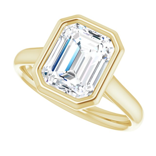 Bezel-Set Solitaire Engagement Ring