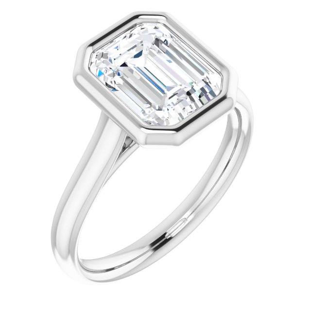 Bezel-Set Solitaire Engagement Ring