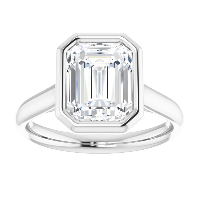 Bezel-Set Solitaire Engagement Ring