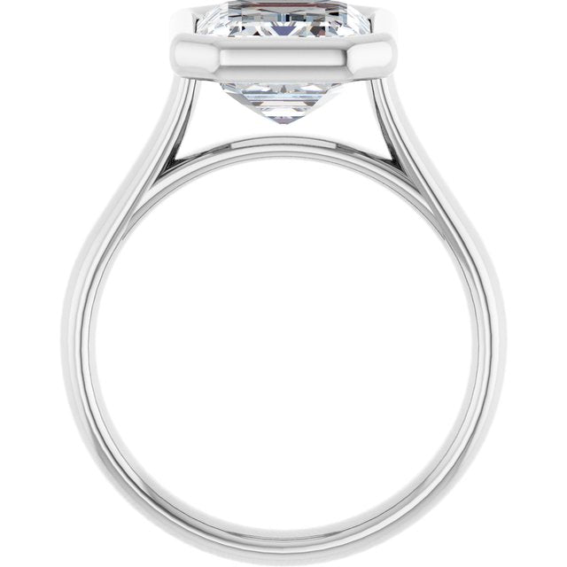 Bezel-Set Solitaire Engagement Ring