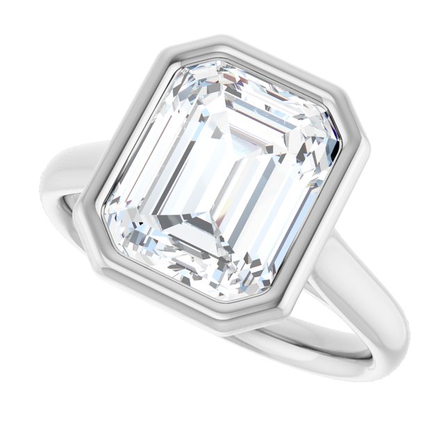 Bezel-Set Solitaire Engagement Ring