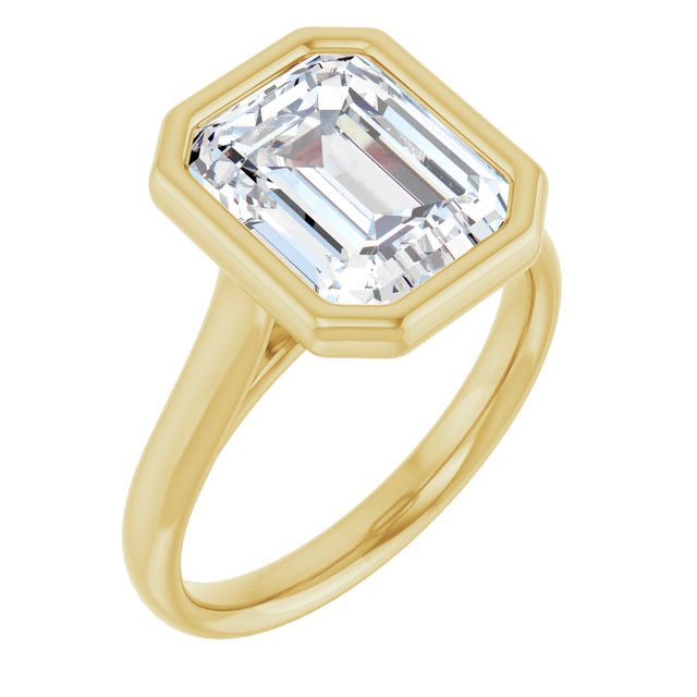 Bezel-Set Solitaire Engagement Ring
