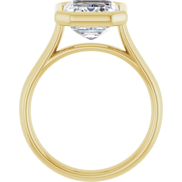 Bezel-Set Solitaire Engagement Ring