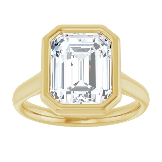 Bezel-Set Solitaire Engagement Ring
