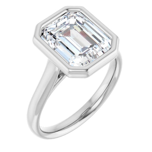 Bezel-Set Solitaire Engagement Ring