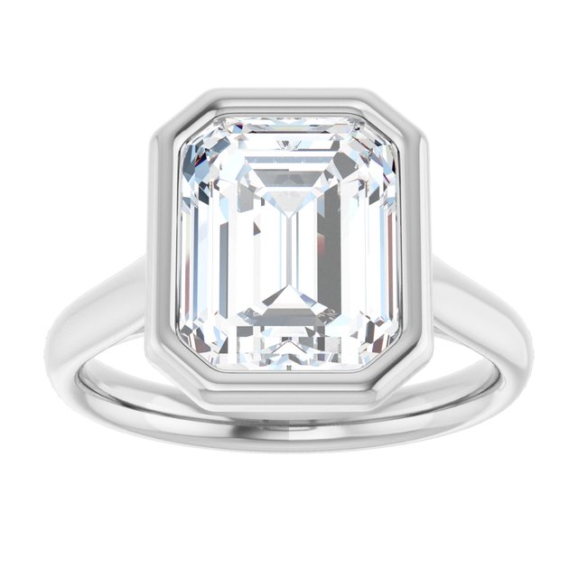 Bezel-Set Solitaire Engagement Ring