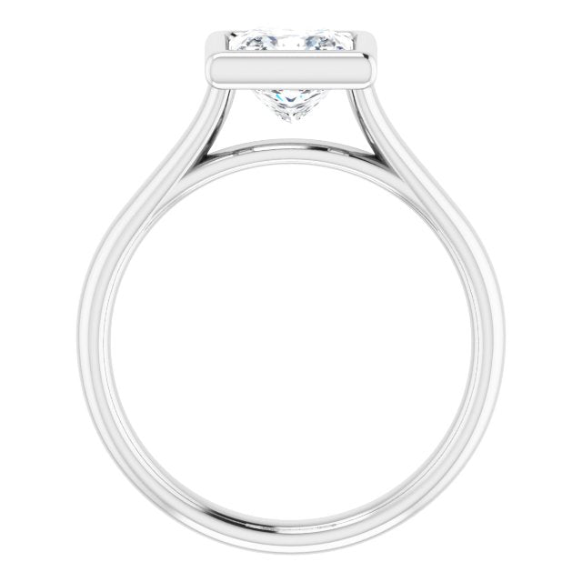 Bezel-Set Solitaire Engagement Ring