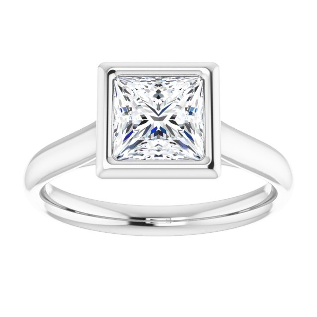 Bezel-Set Solitaire Engagement Ring