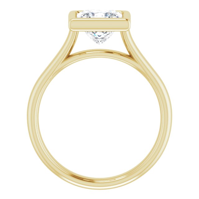Bezel-Set Solitaire Engagement Ring