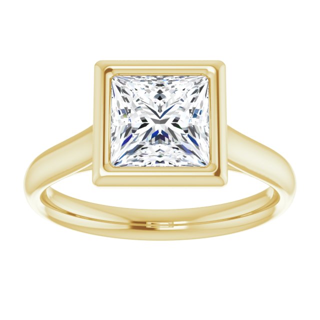 Bezel-Set Solitaire Engagement Ring