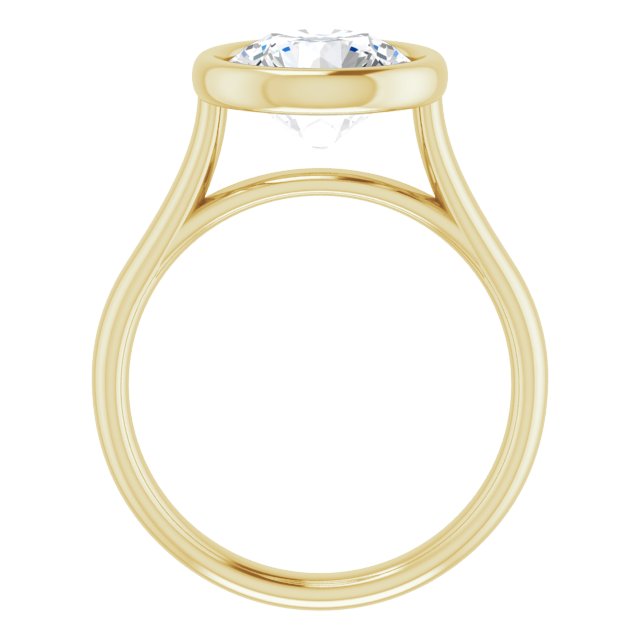 Bezel-Set Solitaire Engagement Ring