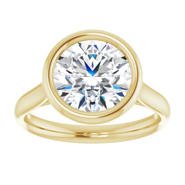 Bezel-Set Solitaire Engagement Ring