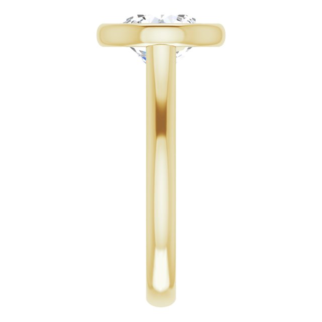 Bezel-Set Solitaire Engagement Ring
