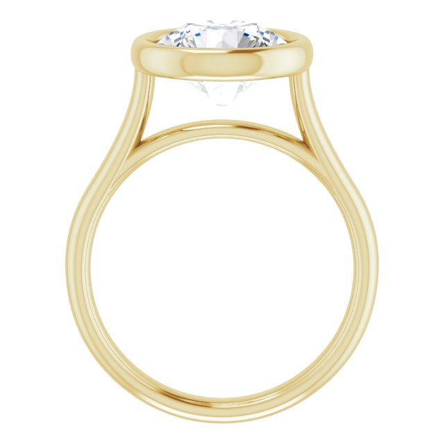 Bezel-Set Solitaire Engagement Ring