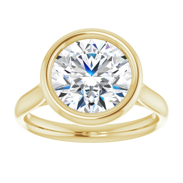 Bezel-Set Solitaire Engagement Ring