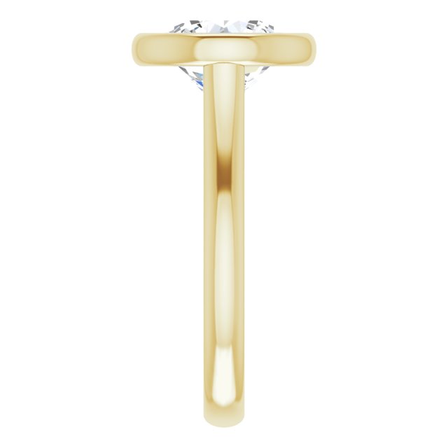 Bezel-Set Solitaire Engagement Ring