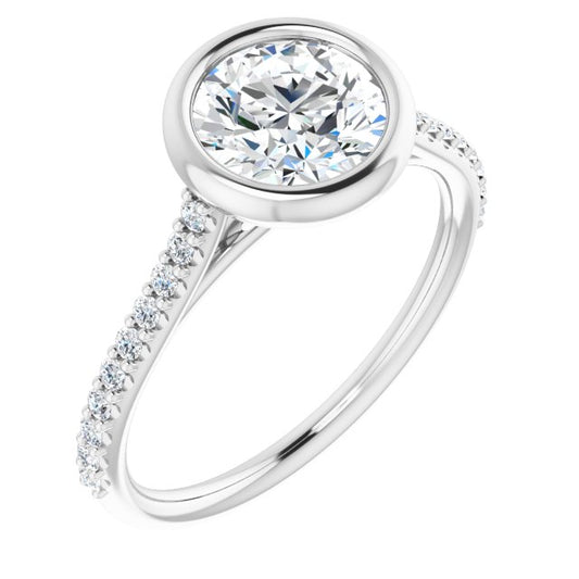 Bezel-Set Engagement Ring