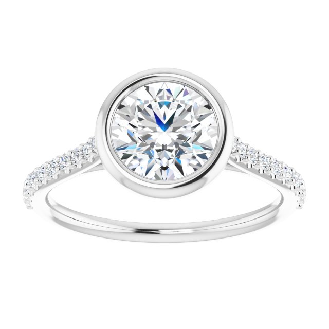 Bezel-Set Engagement Ring