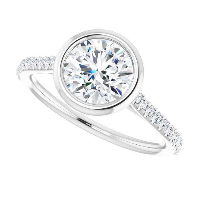 Bezel-Set Engagement Ring