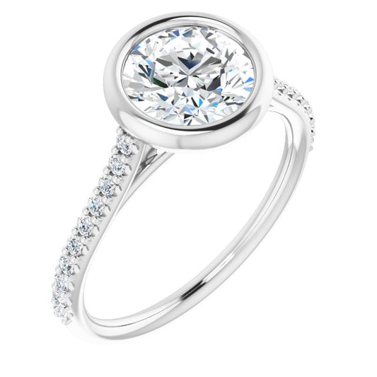 Bezel-Set Engagement Ring