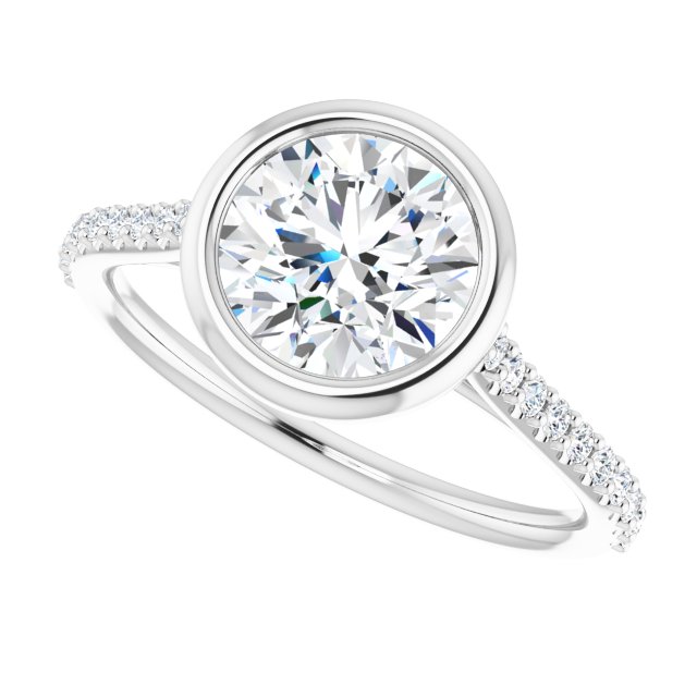 Bezel-Set Engagement Ring