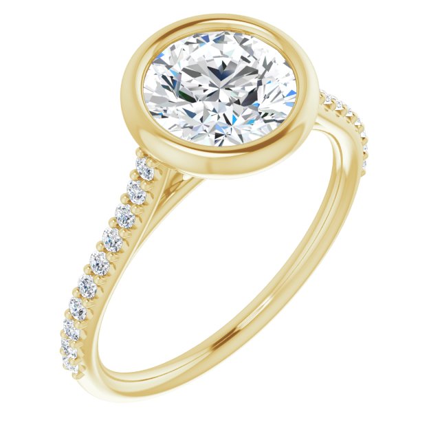 Bezel-Set Engagement Ring