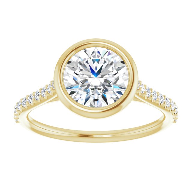Bezel-Set Engagement Ring