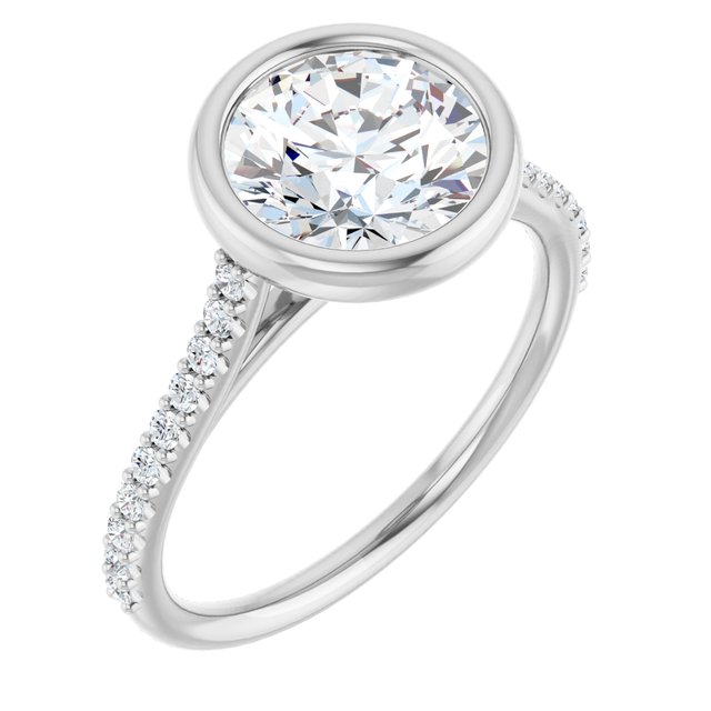 Bezel-Set Engagement Ring